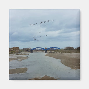 Aimant Ponts bleu rythme