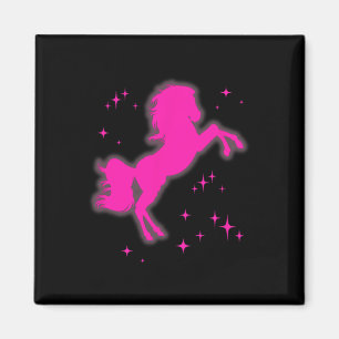 Aimant Pony Et Talons Aimer Filles Roses Clubs Disco Nais