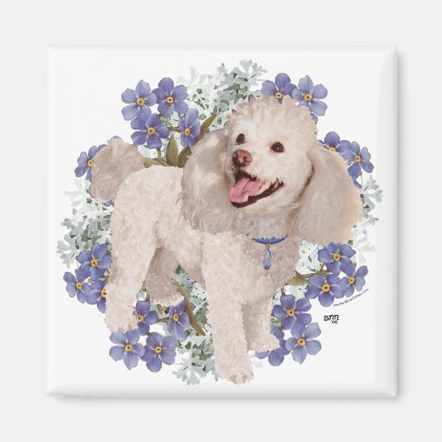Aimant Poodle (Devant)