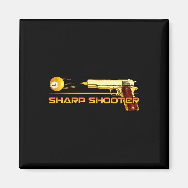 Aimant Pool Ll Sharp Shop Billiards Gun Jaune (Devant)