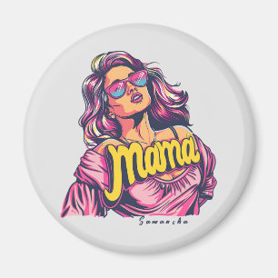 Aimant Pop Art Retro Personnalisé (6)