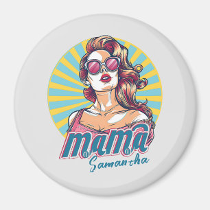 Aimant Pop Art Retro Personnalisé (9)