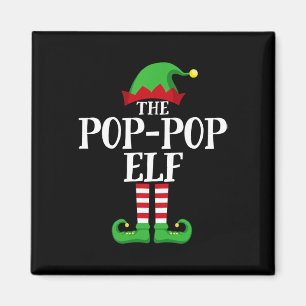 Aimant Pop-pop Elf Matching Family Group Christmas Party