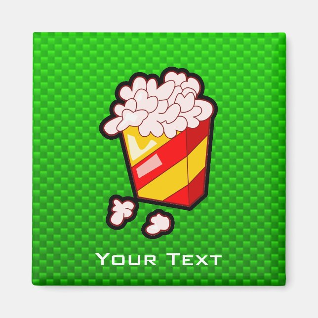 Aimant Popcorn vert (Devant)