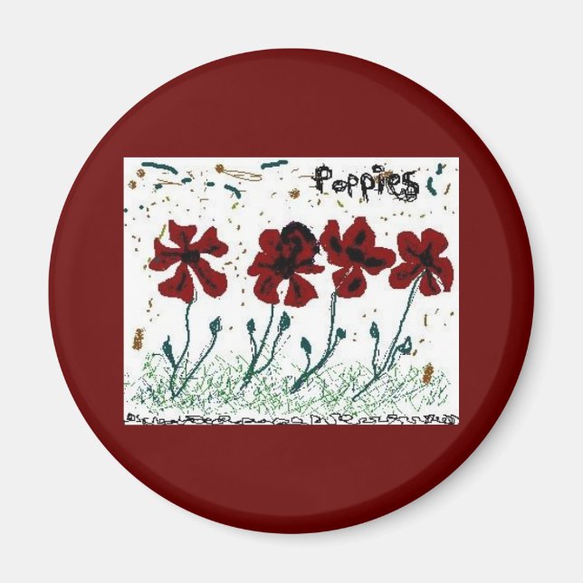 Aimant Poppies (Devant)
