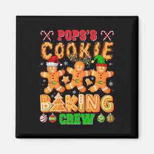 Aimant Pops's Xmas Cookie Baking Crew Funny Baker Lover F