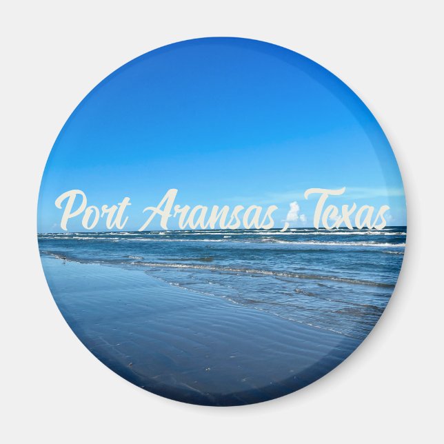 Aimant Port Aransas Texas Coast Ocean Waves Photographie (Devant)