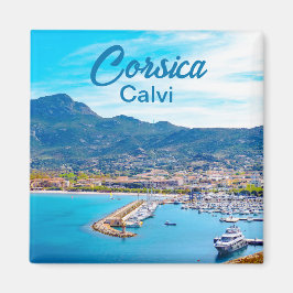 Aimant Port de Calvi en Corse France Souvenir