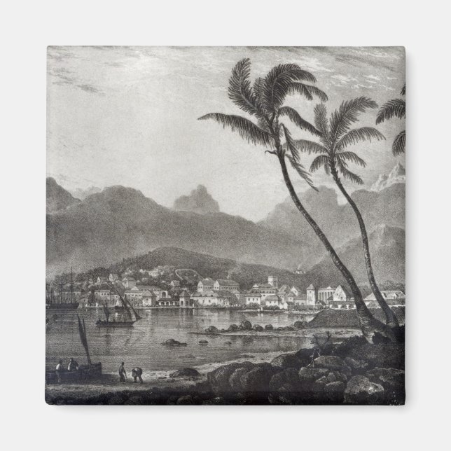 Aimant Port Louis "Vues sur l'île Maurice" par (Devant)