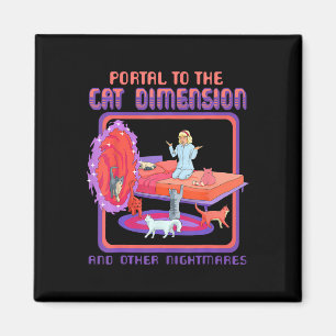 Aimant Portail À La Dimension Chat Drôle Chat Chat Chaton