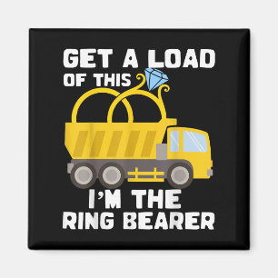 Aimant Porte-Bague Chemise Funny Mariage Camion Garçons I