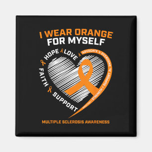 Aimant Porter Orange Moi-même Sclérose en multiple Sensib