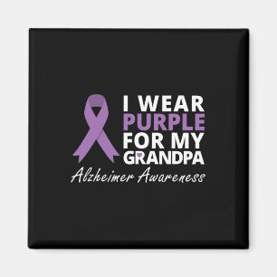 Aimant Porter Violet Pour Mon Grand-Père Ribbon Famille A