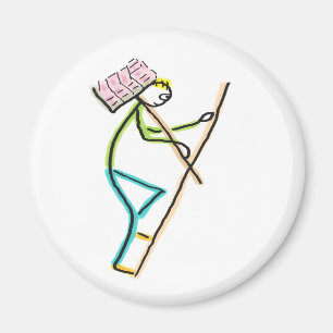 Aimant Porteur de bétonnière Stickman
