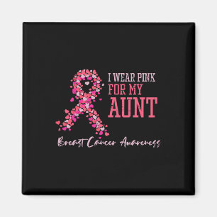 Aimant Portez Le Rose Pour Ma Tante Soutien De Sensibilis