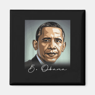 Aimant Portrait Barack Obama Président Patriotique