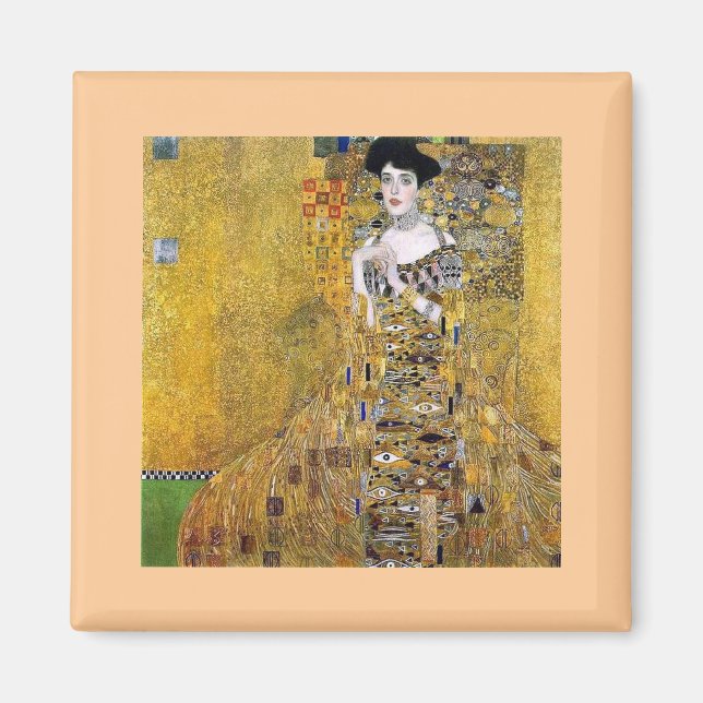 Aimant Portrait d'Adele Bloch-Bauer par Gustav Klimt (Devant)