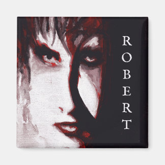 Aimant Portrait d'art d'un homme de musique gothique post