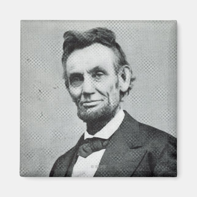 Aimant Portrait de Abe Lincoln 1 (Devant)