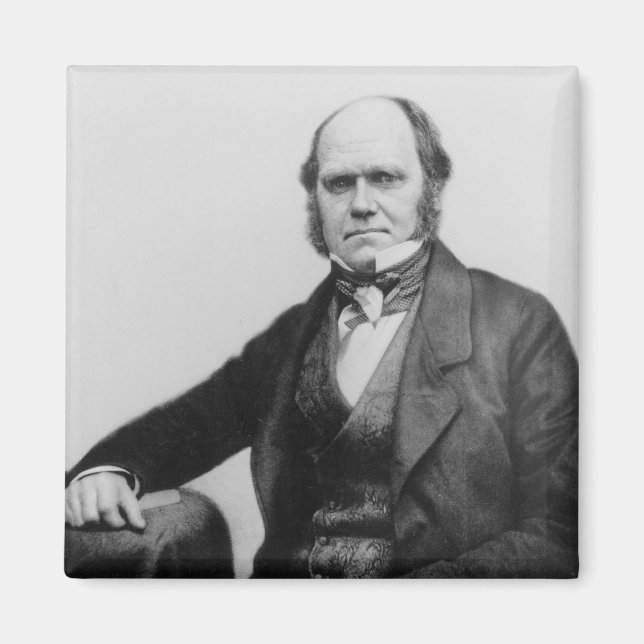 Aimant Portrait de Charles Darwin, 1854 (Devant)