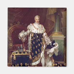 Aimant Portrait de Charles X dans des robes longues de