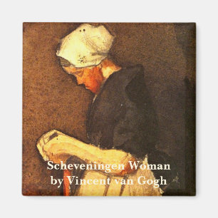 Aimant Portrait de femme de Scheveningen par Vincent van 