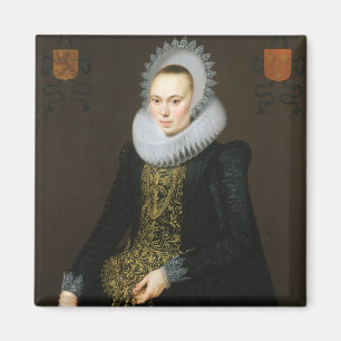 Aimant Portrait de Justina van Teylingen, 1616