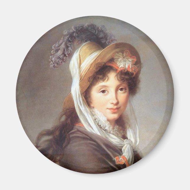 Aimant Portrait de la dame révolutionnaire française (Devant)