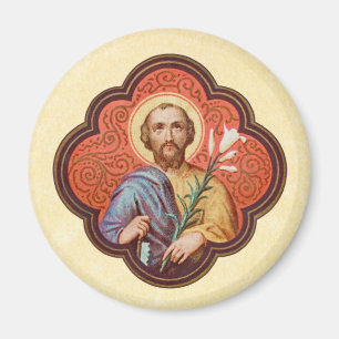 Aimant Portrait de Saint-Joseph dans un octofoil (TF 02)