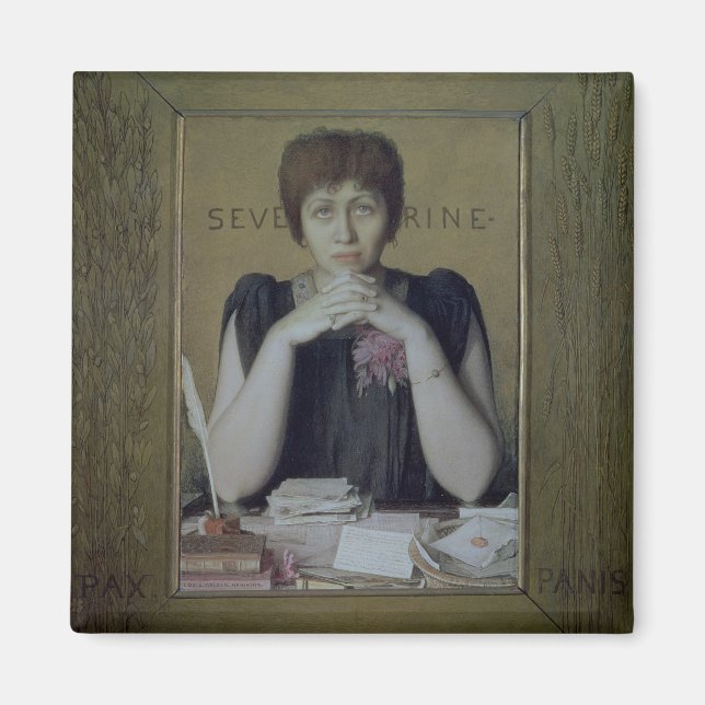 Aimant Portrait de Severine (Caroline Remy) (1855-1929) ( (Devant)