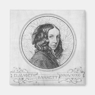 Aimant Portrait d'Elizabeth Barrett Browning