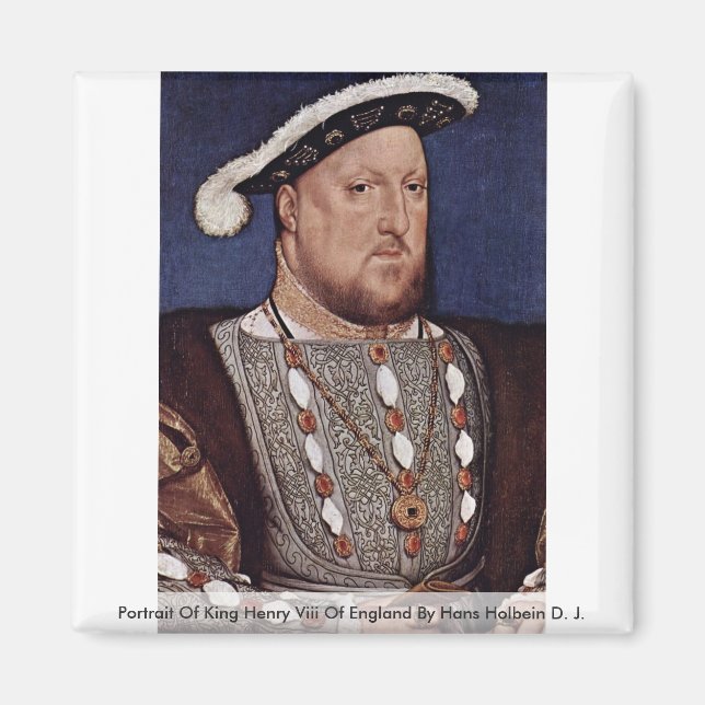 Aimant Portrait Du Roi Henri Viii D'Angleterre (Devant)