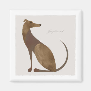 Aimant Portrait moderne Greyhound