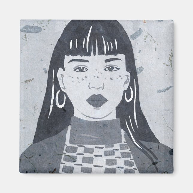 Aimant Portrait nocturne (Devant)