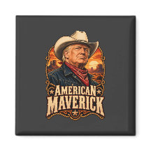 Portrait occidental de Maverick américain carré