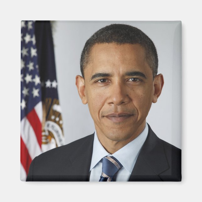 Aimant Portrait présidentiel de Barack Obama (Devant)