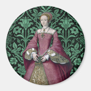 Aimant Portrait Princesse Elizabeth Tudor, Reine