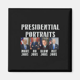 Aimant Portraits présidentiels de l'Humour Trump Obama Bi