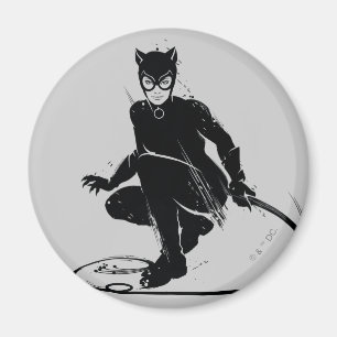 Aimant Pose à pinceau en encre Catwoman