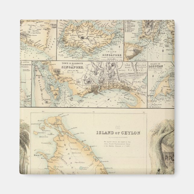 Aimant Possessions britanniques en mer d'Inde (Devant)