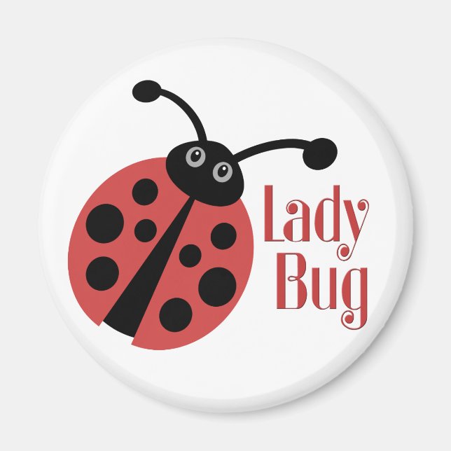 Aimant Poster de animal Ladybug mignon (Devant)