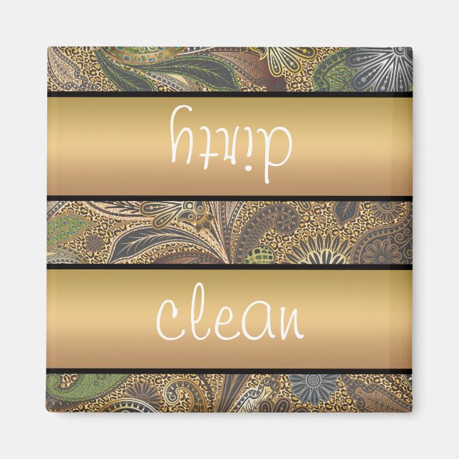 Aimant Poster de animal Paisley Motif (Devant)