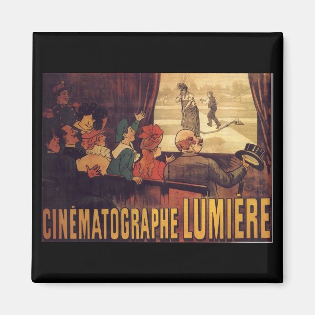 Aimant poster de cinéma Lumière (Devant)