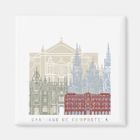Poster de l'horizon de Saint-Jacques-de-Compostell