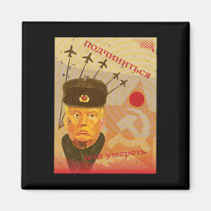Aimant Poster de propagande anti-Trump Russie contre la n