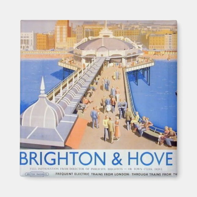 Aimant Poster du chemin de fer Brighton & Hove Randonnée  (Devant)