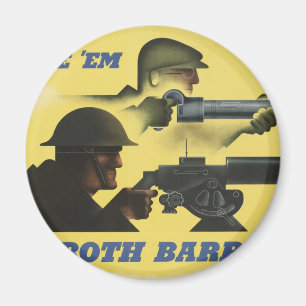 Aimant Poster patriotique 2ème guerre mondiale