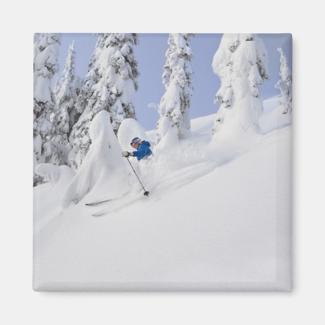 Aimant Poudre de skis Mistie Fortin (Devant)
