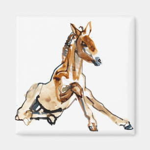 Aimant Poulain ocre