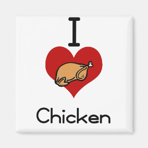 Aimant Poulet du l'amour-coeur I